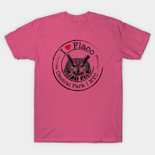 I love Flaco the Owl T-Shirt by WickedAngel